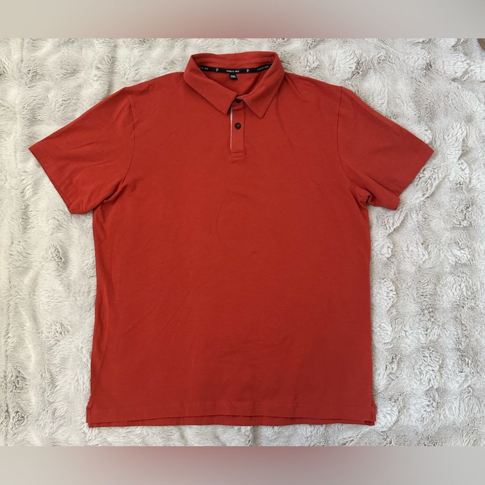 Public Rec orange polo shirt size 2XL XXL